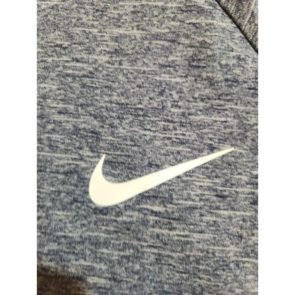Nike Swim Dri-Fit UPF TShirt Mens Large Blue Short Sleeve T Shirt Crew Heather
